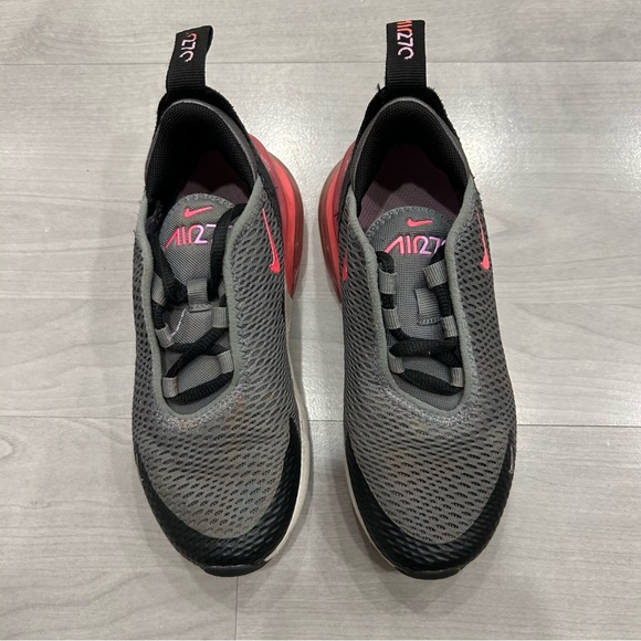 Nike Air Max 270 Smoke Grey/Hyper Pink-Black PS PreSchool Size 11.5c AO2372 031 - Picture 4 of 9